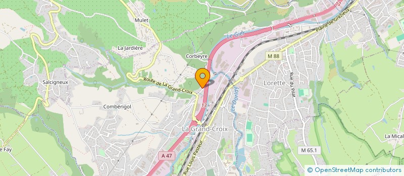 localisation de l'entreprise EURL MAKSOUD  LA GRAND-CROIX