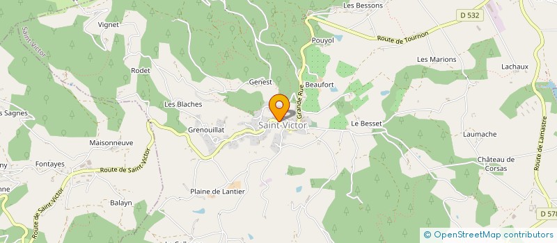 localisation de l'entreprise EURL MALSERT HERVE à SAINT-VICTOR
