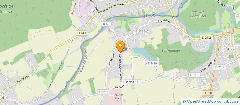 localisation de l'entreprise EURL MANELEC à SAUSSAY