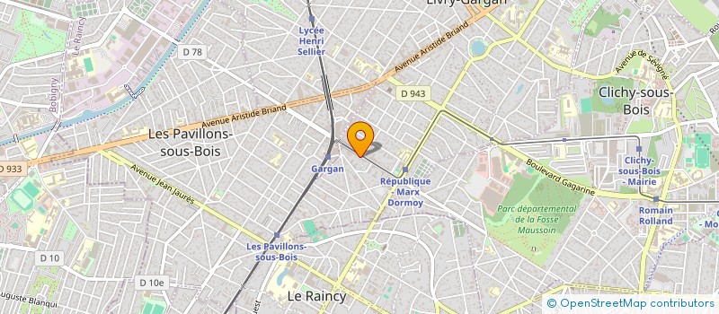 localisation de l'entreprise EURL MANET TRANSPORTS  LIVRY-GARGAN