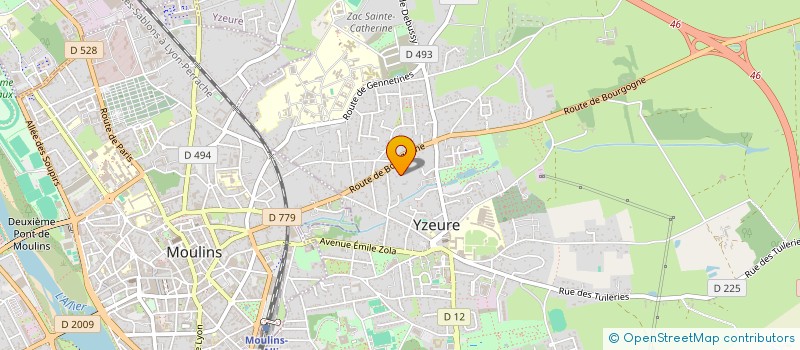 localisation de l'entreprise EURL MANOLO  YZEURE