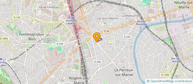 localisation de l'entreprise EURL MANON IMMO & FINANCE  LE PERREUX-SUR-MARNE