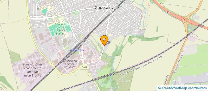 localisation de l'entreprise EURL MANUEL MONTEIRO  GOUSSAINVILLE