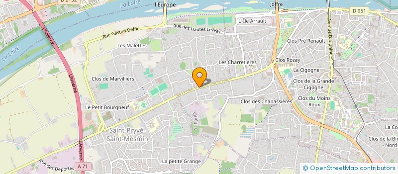 localisation de l'entreprise EURL MARAIS ELODIE à SAINT-PRYVE-SAINT-MESMIN