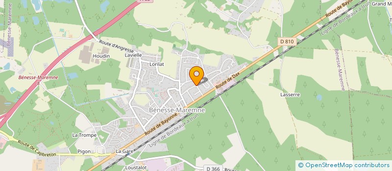 localisation de l'entreprise EURL MARBRERIE DE BENESSE à BENESSE-MAREMNE