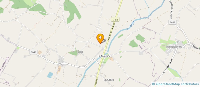 localisation de l'entreprise EURL MARBRERIE DE LA MOULINE  CUQ