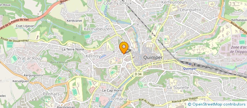 localisation de l'entreprise EURL MARBRERIE JONCOUR  QUIMPER