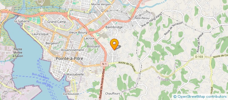 localisation de l'entreprise EURL MARC JALET ARCHITECTE DPLG  LES ABYMES