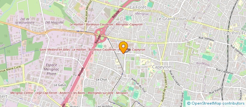 localisation de l'entreprise EURL MARCHAND  MERIGNAC