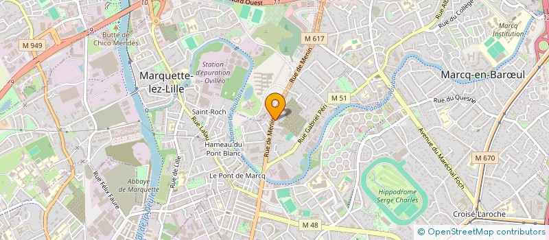 localisation de l'entreprise EURL MARCQ ANIMALERIE à MARCQ-EN-BARŒUL