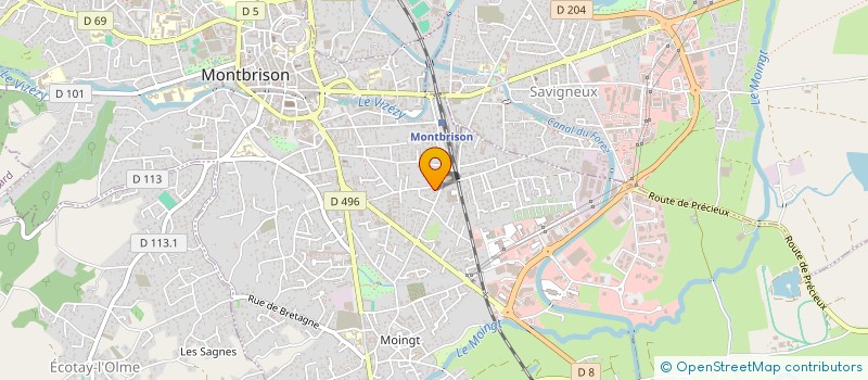 localisation de l'entreprise EURL MARGUERON MONTOIRE  MONTBRISON