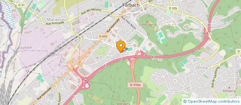 localisation de l'entreprise EURL MARIA  FORBACH