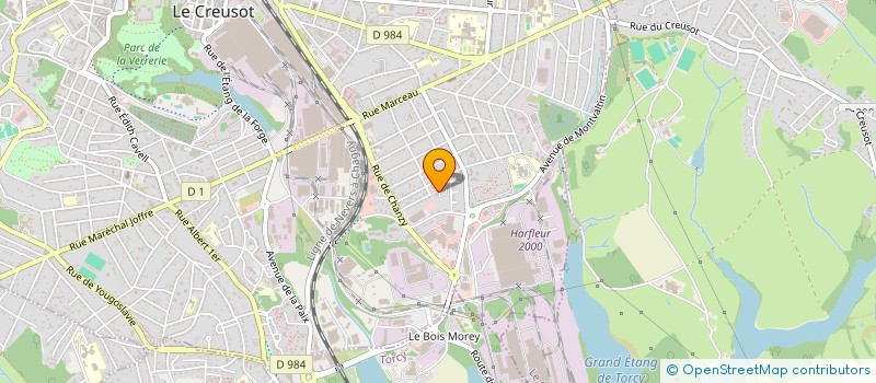 localisation de l'entreprise EURL MARIE  LE CREUSOT