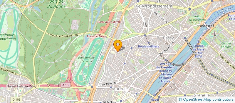 localisation de l'entreprise EURL MARIE-ALEXANDRINE YVERNAULT  PARIS