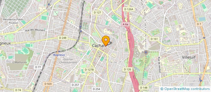 localisation de l'entreprise EURL MARIE-ANGE à CACHAN