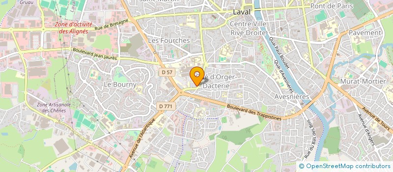 localisation de l'entreprise EURL MARIE-FREDERIQUE DU PEUTY à LAVAL