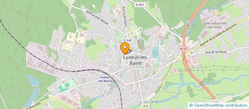 localisation de l'entreprise EURL MARIE-JOSE  LUXEUIL-LES-BAINS