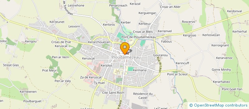 localisation de l'entreprise EURL MARIE MAEVA  PLOUDALMEZEAU