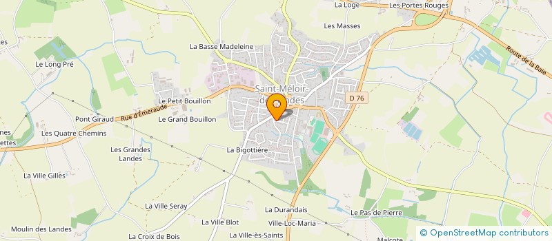 localisation de l'entreprise EURL MARIE SYLVAIN  SAINT-MELOIR-DES-ONDES