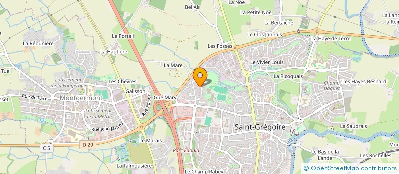 localisation de l'entreprise EURL MARILE à SAINT-GREGOIRE