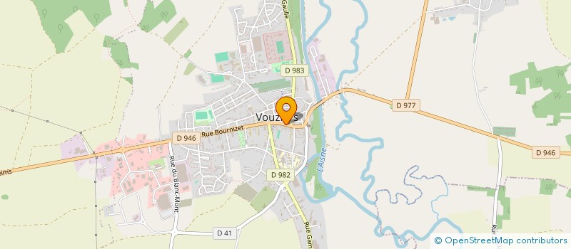 localisation de l'entreprise EURL MARINA à VOUZIERS