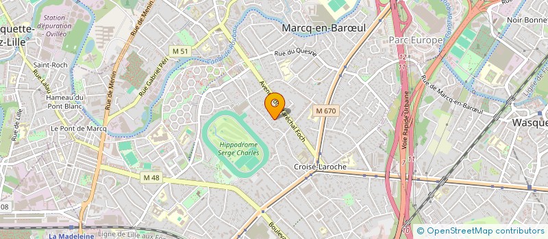 localisation de l'entreprise EURL MARINE à MARCQ-EN-BARŒUL