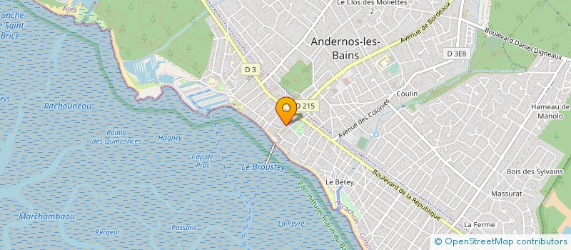 localisation de l'entreprise EURL MARINE LIARCOU à ANDERNOS-LES-BAINS