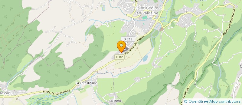 localisation de l'entreprise EURL MARIZY TRAVAUX  SAINT-GEOIRE-EN-VALDAINE