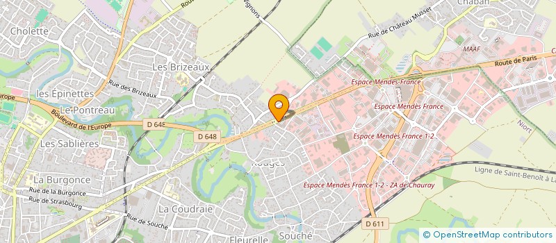 localisation de l'entreprise EURL MARK EN STOCK  NIORT