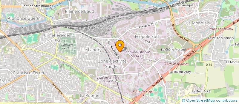 localisation de l'entreprise EURL MAROT DE LA GARAYE à RENNES