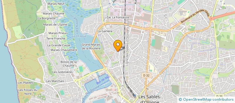 localisation de l'entreprise EURL MARQUE  L'ILE-D'OLONNE