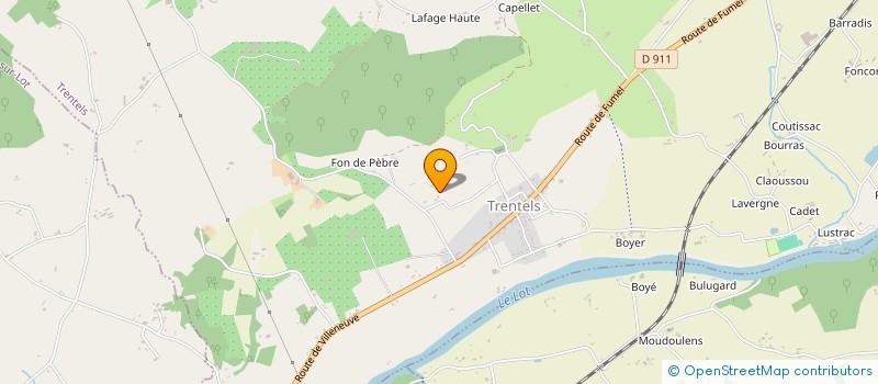 localisation de l'entreprise EURL MARROT  TRENTELS