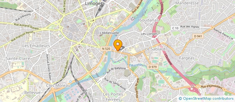localisation de l'entreprise EURL MARSAC à LIMOGES