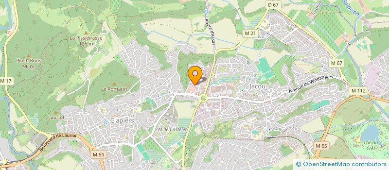 localisation de l'entreprise EURL MARTIAL AUTO  CLAPIERS