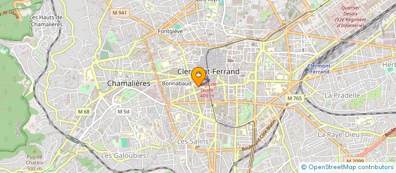 localisation de l'entreprise EURL MARTIN à CLERMONT-FERRAND
