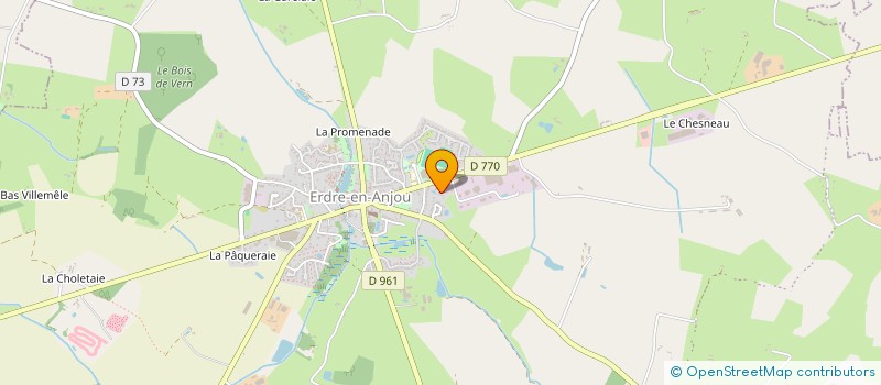 localisation de l'entreprise EURL MARTIN FRANCK  ERDRE-EN-ANJOU