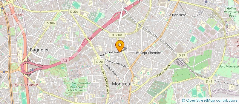 localisation de l'entreprise EURL MARTINEZ à MONTREUIL