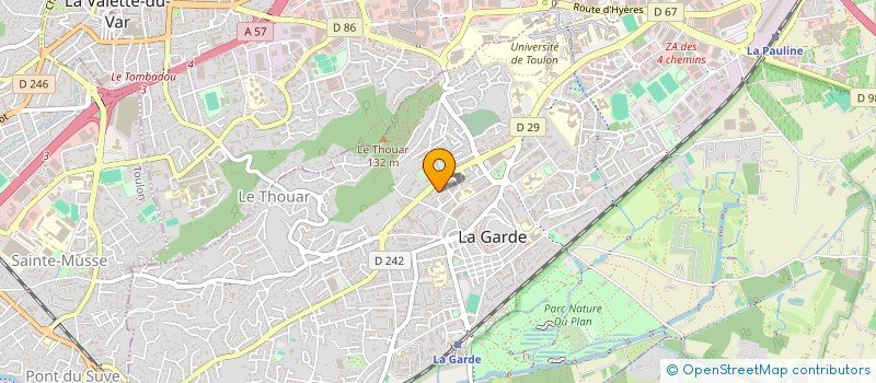 localisation de l'entreprise EURL MARVAL DIFFUSION  LA GARDE