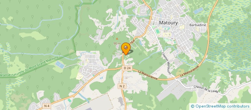 localisation de l'entreprise EURL MATERIAUX SERVICE GUYANE à MATOURY