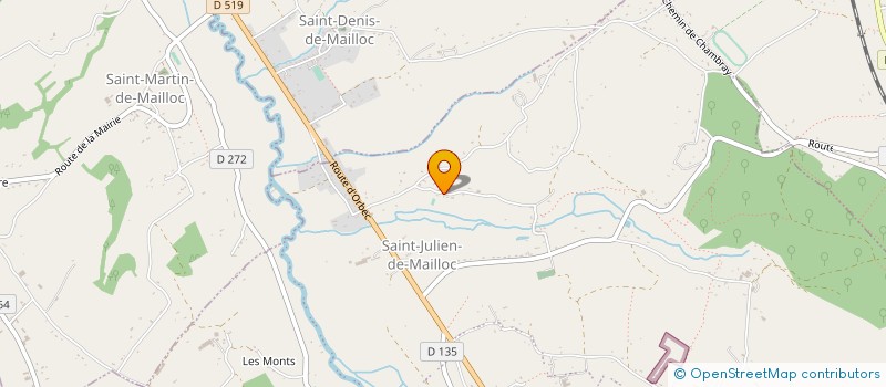 localisation de l'entreprise EURL MATHIEU ELECTRICITE  VALORBIQUET