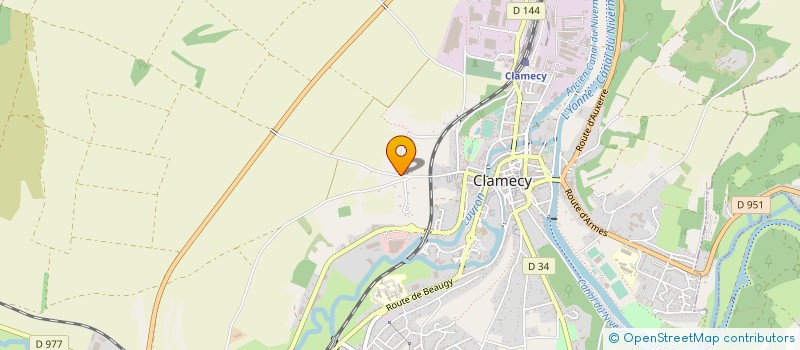 localisation de l'entreprise EURL MATHIEU RAISON GESTION FORESTIERE à CLAMECY