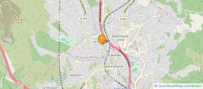localisation de l'entreprise EURL MATHILDA à LES PENNES-MIRABEAU