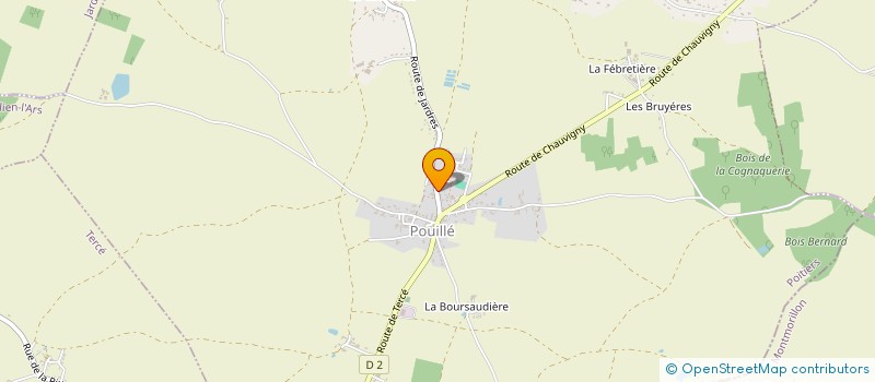 localisation de l'entreprise EURL MAUDET à POUILLE