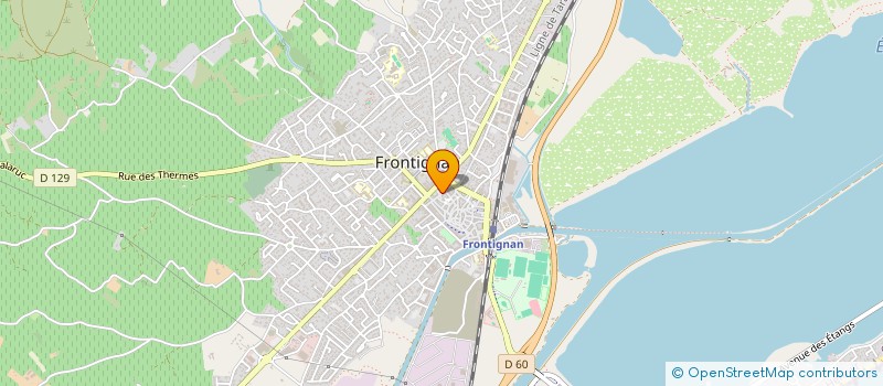 localisation de l'entreprise EURL MAX OPTIQUE à FRONTIGNAN