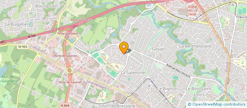localisation de l'entreprise EURL MAXELLE à ORVAULT