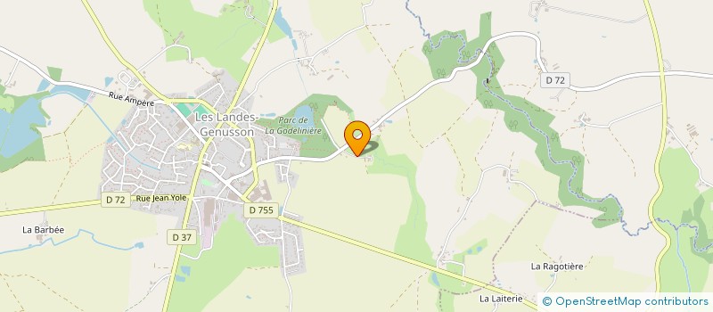 localisation de l'entreprise EURL MAXENCE TIGNON  LES LANDES-GENUSSON