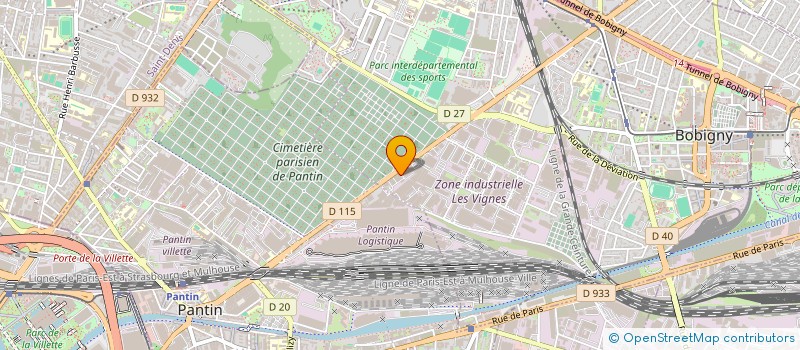 localisation de l'entreprise EURL MAXI-CONSTRUCTION-BAT  BOBIGNY