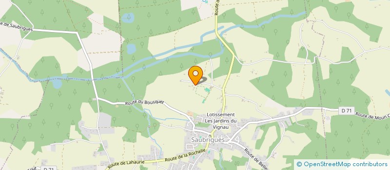 localisation de l'entreprise EURL MAXIME GARAT  SAUBRIGUES