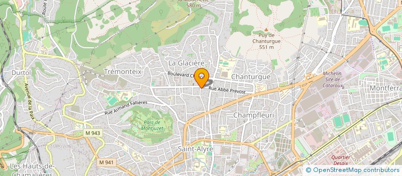 localisation de l'entreprise EURL MAXIME PELLION  CLERMONT-FERRAND