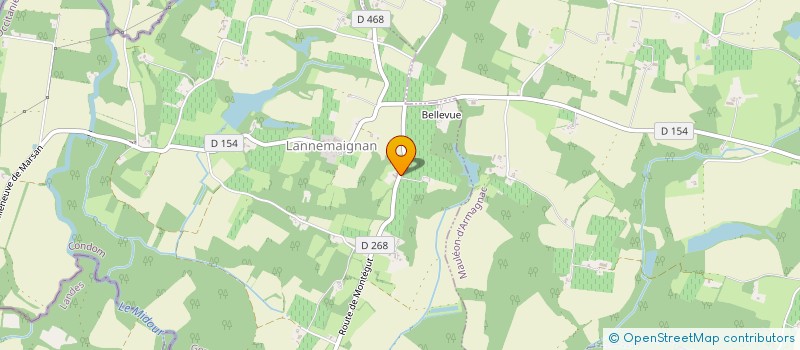 localisation de l'entreprise EURL MAZZARON à CASTEX D'ARMAGNAC